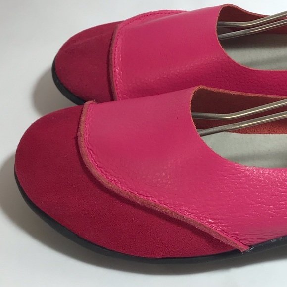 Italian Quality Pink Soft Pebbled Leather Ballet Flats - Picture 5 of 12